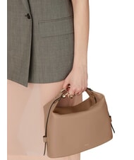 FURLA NUVOLA M Bolso de piel de doble portabilidad gris - Bolsos Mujer - 5