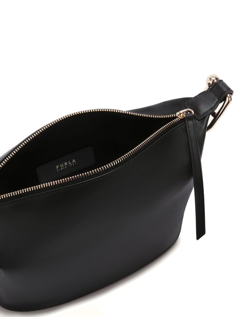 NUVOLA M Bolso de piel de doble portabilidad negro - Bolsos Mujer