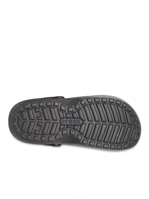 CLASSIC GLITTER LINED CLOG Zueco acolchado negro/plata - Zapatos Mujer