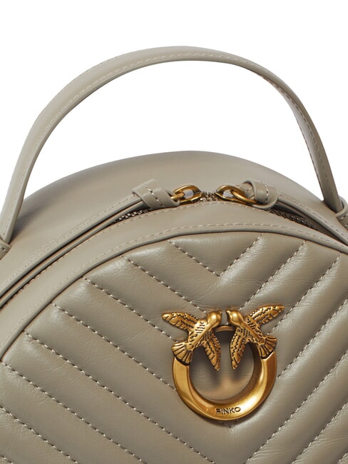 LOVE CLICK CLASSIC Mochila de piel acolchada nogal-oro antiguo - Bolsos Mujer
