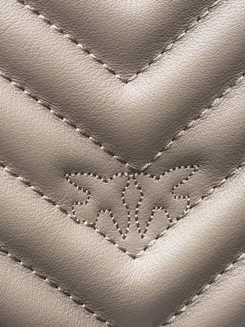 LOVE CLICK CLASSIC Mochila de piel acolchada nogal-oro antiguo - Bolsos Mujer