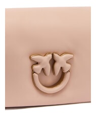 PINKO LOVE CLICK PUFF Bolso bandolera mini de piel polvo de color en bloque - Bolsos Mujer - 3