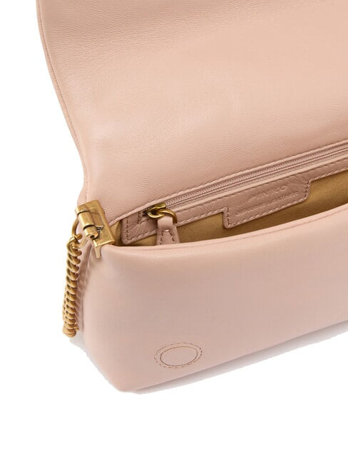 LOVE CLICK PUFF Bolso bandolera mini de piel polvo de color en bloque - Bolsos Mujer