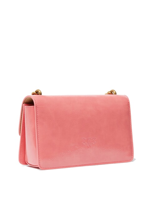 LOVE ONE MINI  Mini bolso de hombro flor de durazno-oro antiguo - Bolsos Mujer