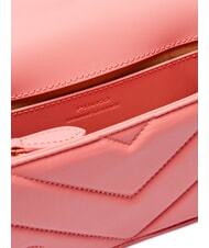 PINKO LOVE CLICK Bolso mini de piel acolchado flor de durazno-oro antiguo - Bolsos Mujer - 8