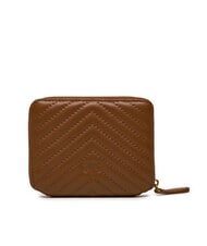 PINKO TAYLOR Quilted Cartera con cremallera alrededor cuero-oro antiguo - Carteras Mujer - 3