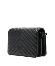 PINKO LOVE CLICK CHEVRON Bolso bandolera mini de piel - Bolsos Mujer