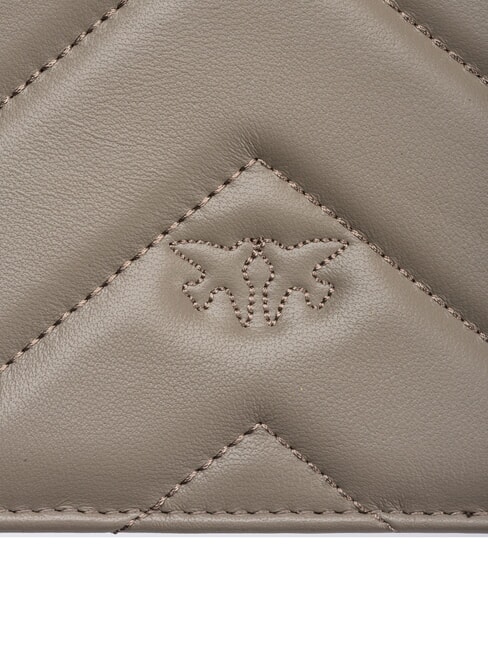 LOVE CLICK CLASSIC Bolso de piel acolchado nogal-oro antiguo - Bolsos Mujer