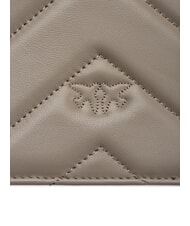 PINKO LOVE CLICK CLASSIC Bolso de piel acolchado nogal-oro antiguo - Bolsos Mujer - 5