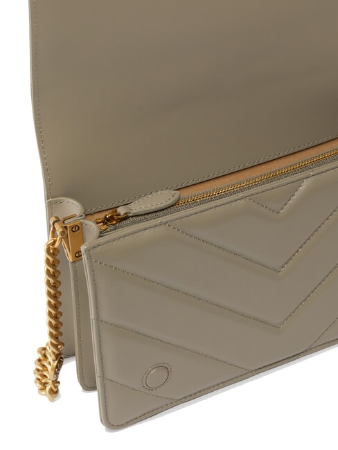 LOVE CLICK CLASSIC Bolso de piel acolchado nogal-oro antiguo - Bolsos Mujer