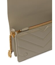 PINKO LOVE CLICK CLASSIC Bolso de piel acolchado nogal-oro antiguo - Bolsos Mujer - 6