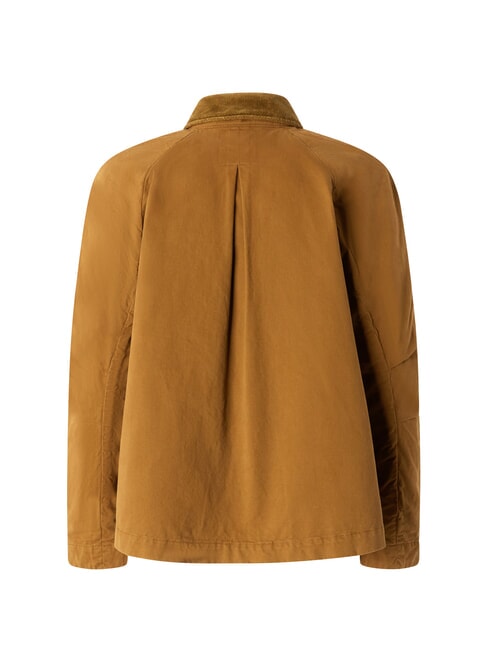 CANNONE Chaqueta de abrigo con cuello de terciopelo bronce - Chaquetas de mujer