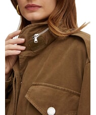 PINKO DIATONIA Chaqueta vaquera con cordón verde oliva oscuro - Chaquetas de mujer - 5