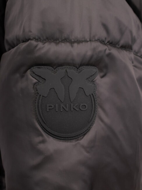 IDRANTE Chaqueta de plumas con capucha limusina negra - Chaquetas de plumas de mujer