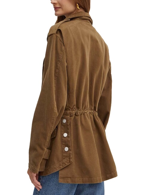 DIATONIA Chaqueta vaquera con cordón verde oliva oscuro - Chaquetas de mujer