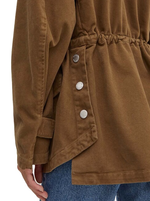 DIATONIA Chaqueta vaquera con cordón verde oliva oscuro - Chaquetas de mujer