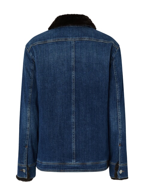 POP Chaqueta vaquera con apliques lavado vintage medio oscuro - Chaquetas de mujer