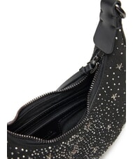 PINKO BRIOCHE Mini bolso con estrellas y pedrería Limusina negra metalizada - Bolsos Mujer - 4