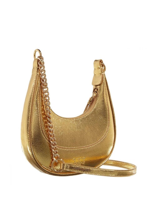 BRIOCHE Bolso de hombro de piel metalizada oro-oro - Bolsos Mujer