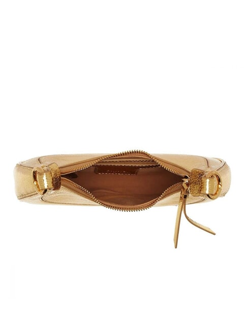 BRIOCHE Bolso de hombro de piel metalizada oro-oro - Bolsos Mujer