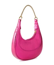 PINKO BRIOCHE Bolso de hombro de piel metalizada fucsia-dorado metalizado - Bolsos Mujer - 2