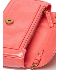 PINKO LOVE ONE Mini bolso de hombro brillante flor de durazno-oro antiguo - Bolsos Mujer - 4