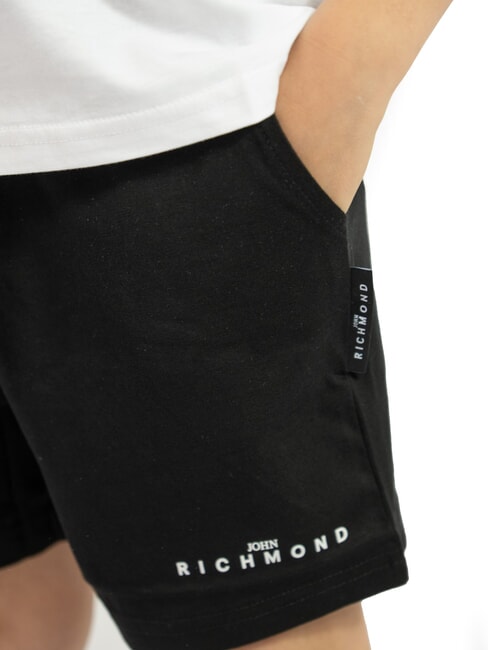 NORMI Conjunto de camiseta y bermudas blanco negro - Ch&aacute;ndales para ni&ntilde;os