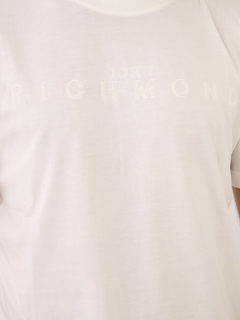 SOULOKU Camiseta con logotipo en relieve blanquecino - camiseta