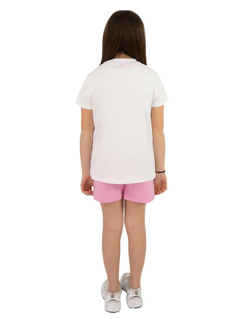 BARANCA Conjunto de camiseta y bermudas blanco/rosa - Chándales para niños