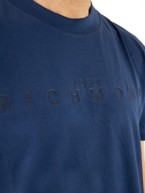 SOULOKU Camiseta con logotipo en relieve azul medieval - camiseta