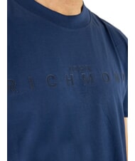 JOHN RICHMOND SOULOKU Camiseta con logotipo en relieve azul medieval - camiseta - 2