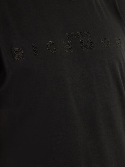 SOULOKU Camiseta con logotipo en relieve negro - camiseta