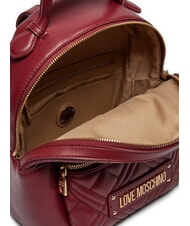 LOVE MOSCHINO QUILTED  Mochila de mujer vino - Bolsos Mujer - 3