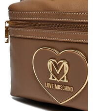 LOVE MOSCHINO GOLDEN HEART  Mochila gris pardo - Bolsos Mujer - 3
