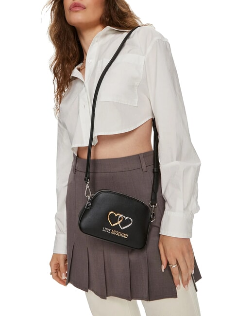 TWINS Mini bolso de hombro negro - Bolsos Mujer