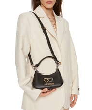 LOVE MOSCHINO TWINS  Bolso de hombro, con correa para el hombro negro - Bolsos Mujer - 4