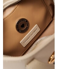 LOVE MOSCHINO TWINS  Mini bolso de mano, con bandolera Marfil - Bolsos Mujer - 4