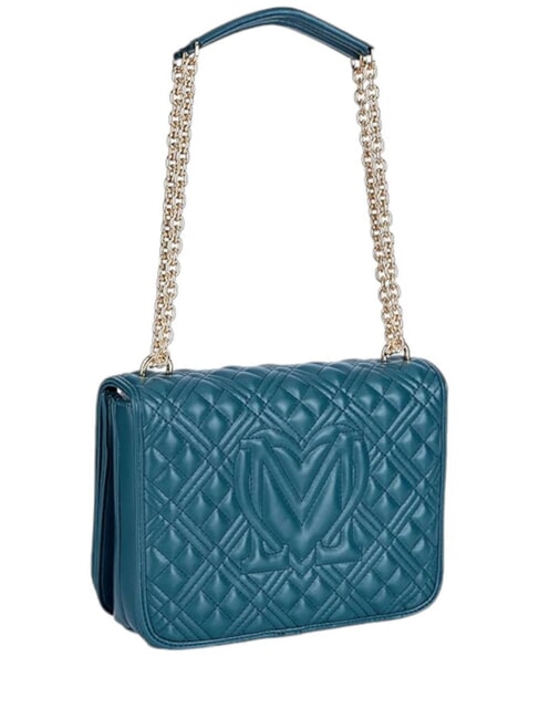 QUILTED GOLD CHAIN Bolso de hombro/bandolera esmeralda - Bolsos Mujer