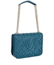LOVE MOSCHINO QUILTED GOLD CHAIN Bolso de hombro/bandolera esmeralda - Bolsos Mujer - 2