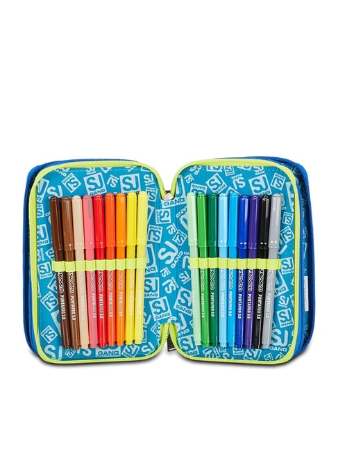 BORN TO FUN BOY Estuche completo con material escolar negro - Estuches y Accesorios