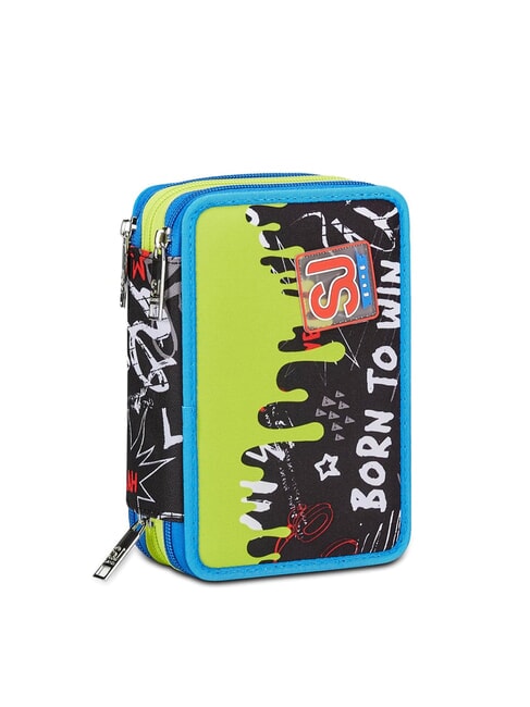BORN TO FUN BOY Estuche completo con material escolar negro - Estuches y Accesorios