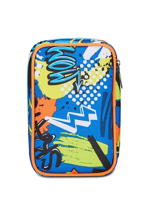 TRICYLED BOY Estuche completo con material escolar naranja roja - Estuches y Accesorios