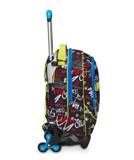 SJGANG GANG BORN TO FUN BOY  Mochila con ruedas desmontable, 3 ruedas negro - Mochilas con ruedas - 4