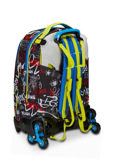 GANG BORN TO FUN BOY  Mochila con ruedas desmontable, 3 ruedas negro - Mochilas con ruedas