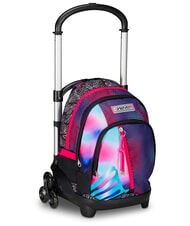 SEVEN FLEX SHADEFULL GIRL Mochila con ruedas desmontable, 3 ruedas Violeta - Mochilas con ruedas - 3