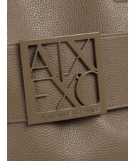 ARMANI EXCHANGE SUSIE SOFT Bolso de hombro con hebilla gris topo oscuro - Bolsos Mujer - 3