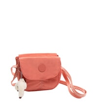 KIPLING CATIA Bolso bandolera peque&ntilde;o con solapa mono peludo rosa vintage - Bolsos Mujer - 2