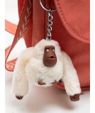 KIPLING CATIA Bolso bandolera peque&ntilde;o con solapa mono peludo rosa vintage - Bolsos Mujer - 4