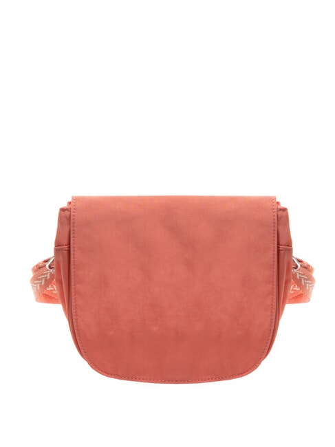 CATIA Bolso bandolera peque&ntilde;o con solapa mono peludo rosa vintage - Bolsos Mujer