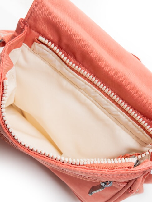 CATIA Bolso bandolera peque&ntilde;o con solapa mono peludo rosa vintage - Bolsos Mujer